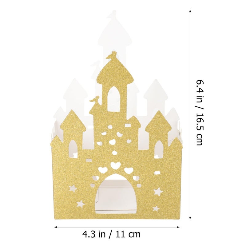 Beavorty Castle Shape Candy Boxes 10 Pack Paper Storage for Party Gifts - Image 3