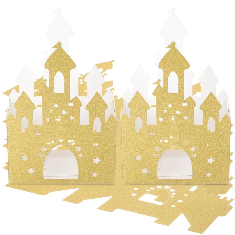 Beavorty Castle Shape Candy Boxes 10 Pack Paper Storage for Party Gifts - Image 2