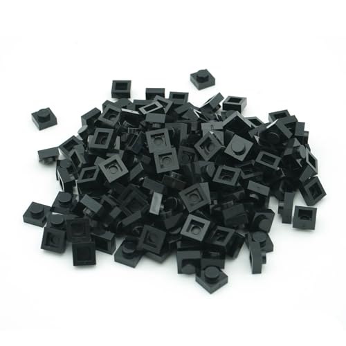 PIPART Pixel Bricks Mosaic Art Pieces Compatble with Major Brands 1x1 Plate 1000 Pieces 3024 Brick 26 Black - Image 1