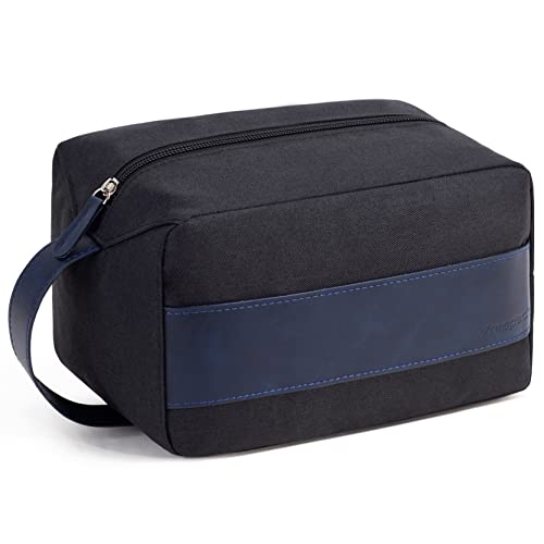Vorspack Toiletry Bag for Men - Water Resistant Travel Bag for Toiletries, Lightweight Hygiene Bag for Bathroom, Travel Essentials, Gifts - Black&Blue - Image 1