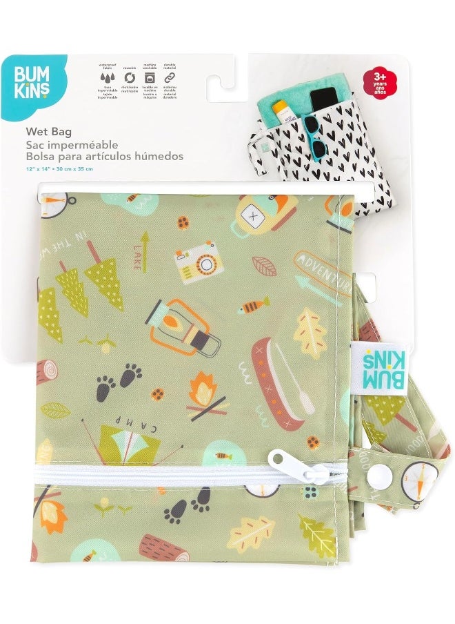 BUMKiNs - Bumkins Reusable Waterproof Wet Bag with Zipper - Image 1