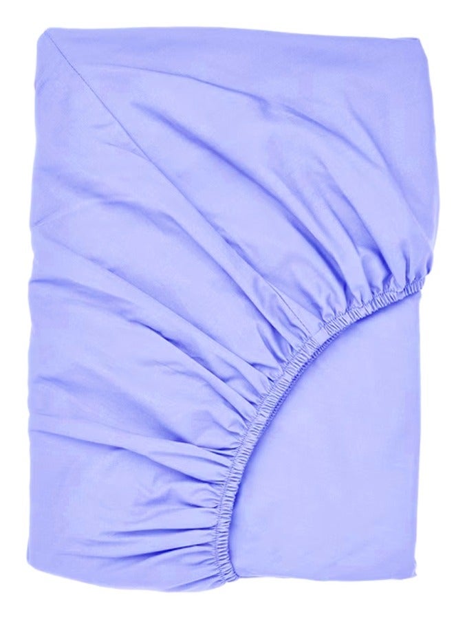 Single Fitted Bed Sheet Sky Blue 90 x 200 cm  - Image 1
