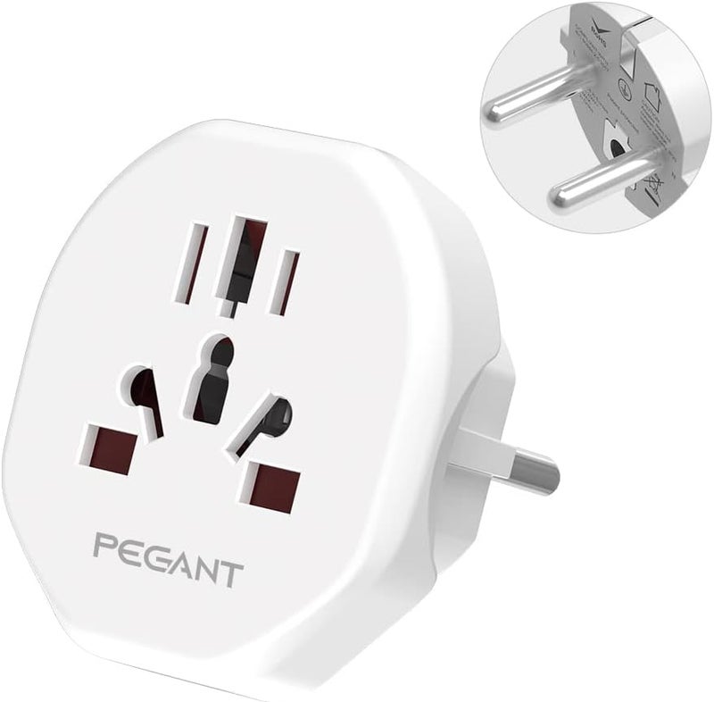 PEGANT World to EU Plug Travel Adapter - Image 1