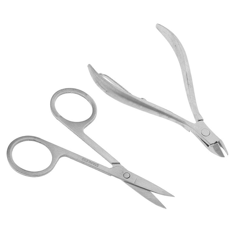 Generic 12 Pieces Stainless Steel Manicure Nails Clipper Tools Cuticle Removal Set Travel KitHealth Beauty Nail Care Manicure Pedicure ManicurePedicure Tools Kits  - Image 2
