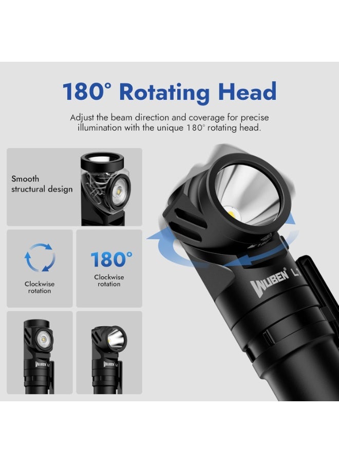 WUBEN L1 Rechargeable LED Flashlights 2000 High Lumens, Super Bright Powerful Flashlights Battery Powered,  Outdoor(519A) - Image 4