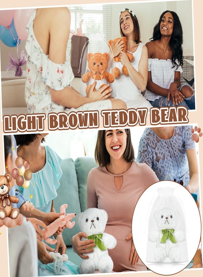 Seenelling 8 Sets Bear Blindfolded Diaper Changing Baby Shower Games Baby Dolls Diapers for Bridal Shower Gender Reveal Games Prizes Gifts for Adults Boys Girls (Brown,White) - Image 5