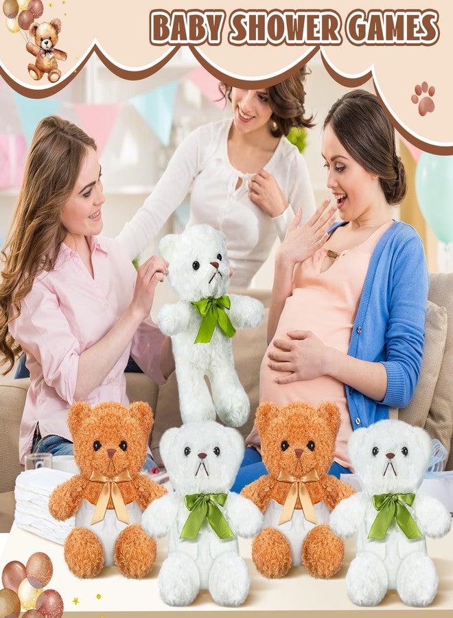Seenelling 8 Sets Bear Blindfolded Diaper Changing Baby Shower Games Baby Dolls Diapers for Bridal Shower Gender Reveal Games Prizes Gifts for Adults Boys Girls (Brown,White) - Image 4