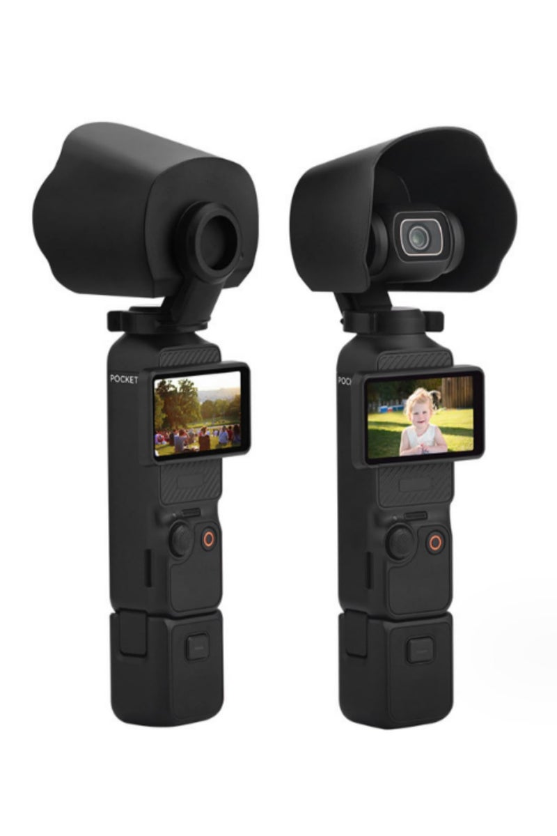 Lens Hood for DJI Osmo Pocket 3 Camera Accessories Lens Cover Sun Cap Sunshade Guard to Prevent Glare and Protect Lens with Durable Shield - Image 4