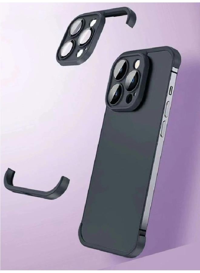 Vonk New protection package for (iPhone 12) front screen protection, back protection for iPhone, protective case for mobile and camera edges, thin magnetic disc for car base holder (4in1) - Image 2