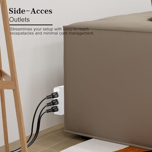 FiiMan 6 Outlet Wall Adapter, UL Listed 3-Prong Grounded Outlet to The Side, Wall Plug Side Access Adapter, 6 Way Outlet Extender Tap, White (2) - Image 5