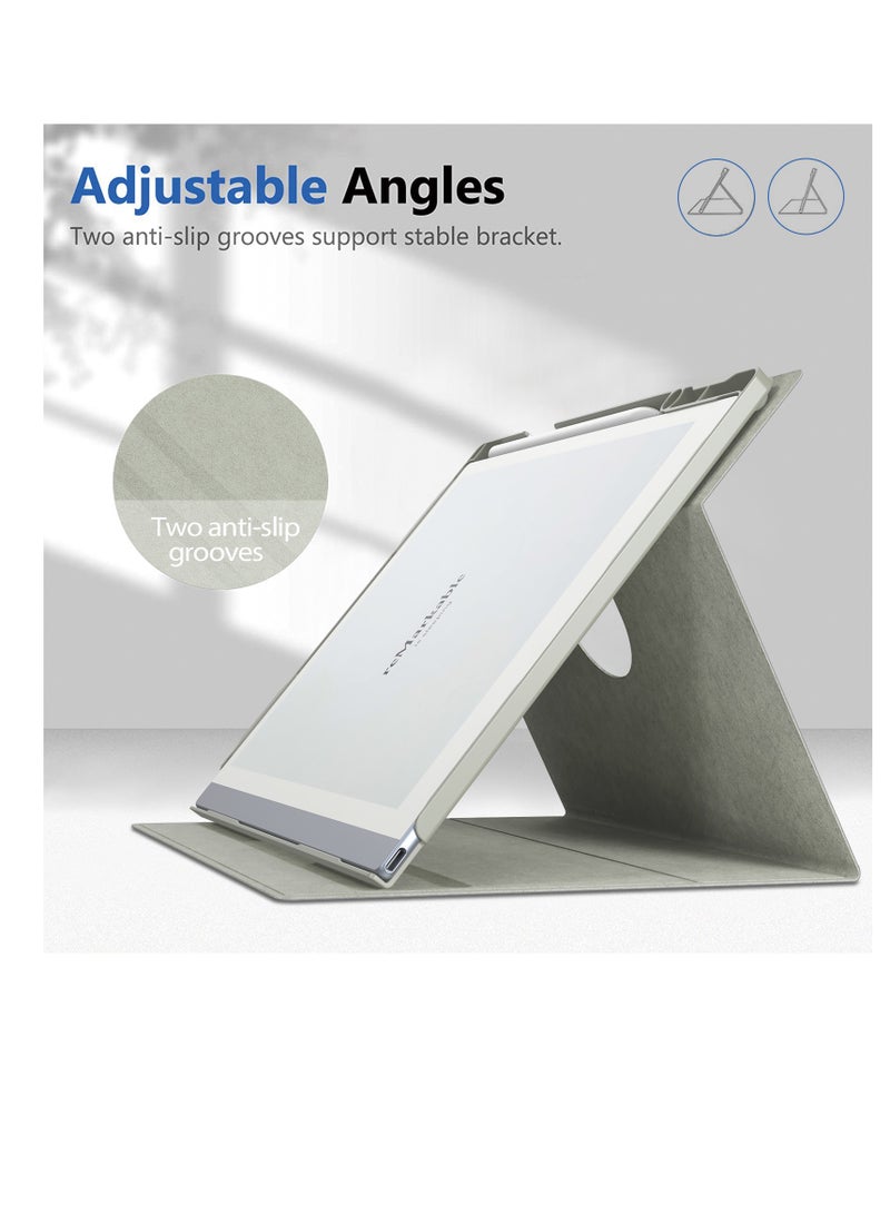 My Choice Folding Case Cover with Pen Slot for Remarkable 2 10.3"- Grey - Image 3