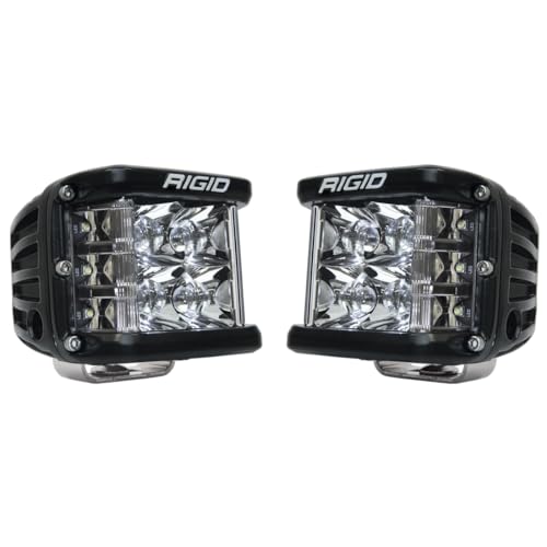 RIGID INDUSTRIES D-SS PRO Side Shooter LED Light (Spot) Pair Black, Mount, Black Housing - Image 1