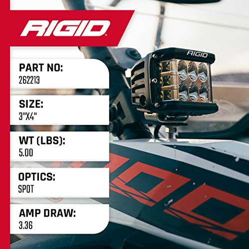 RIGID INDUSTRIES D-SS PRO Side Shooter LED Light (Spot) Pair Black, Mount, Black Housing - Image 5