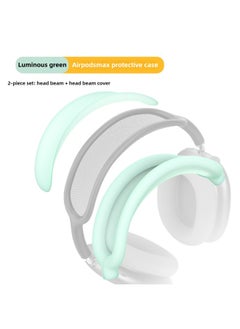 Digital Computer/bluetooth Headset Case/bluetooth Headset Shell Protective Cover For Airpods Pro-Color:Head Beam + Beam Luminous Green-Model:Applicable To Airpods Max