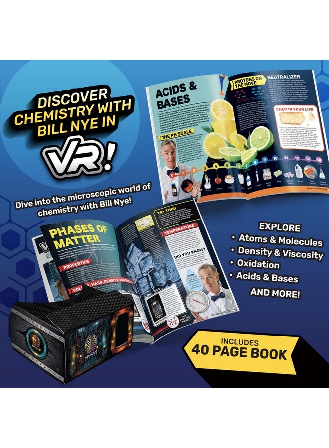Abacus Brands Abacus Brands Bill Nye's Science Squad |Chem Lab VR - Virtual Reality Kids Science Kit, Book and Interactive Learning Activity Set | for Ages 8 and Up - Image 4