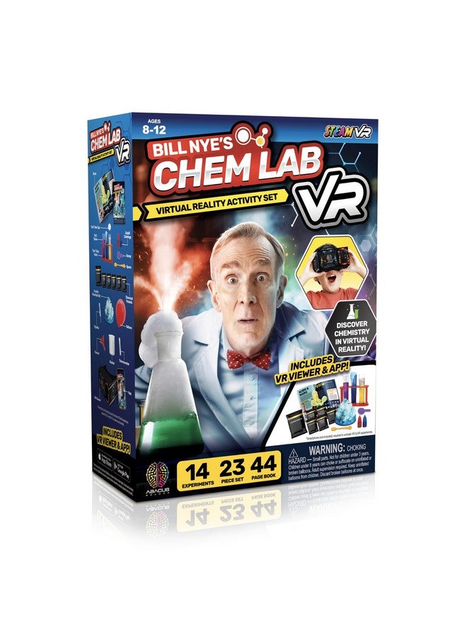Abacus Brands Abacus Brands Bill Nye's Science Squad |Chem Lab VR - Virtual Reality Kids Science Kit, Book and Interactive Learning Activity Set | for Ages 8 and Up - Image 1