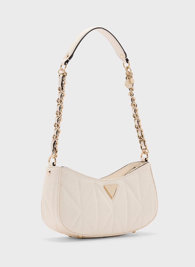 GUESS ALDINA TOP ZIP SHOULDER BAG  - Image 3