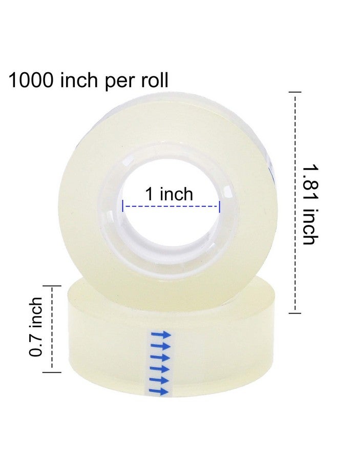 OWLKELA 6 Rolls Transparent Tape Refills, Clear Tape, All-Purpose Transparent Glossy Tape For Office, Home, School - Image 3