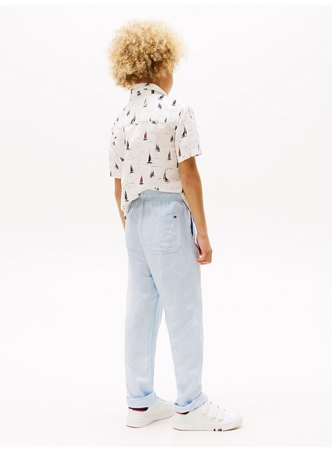 TOMMY HILFIGER LINEN VISCOSE PANT  - Image 2