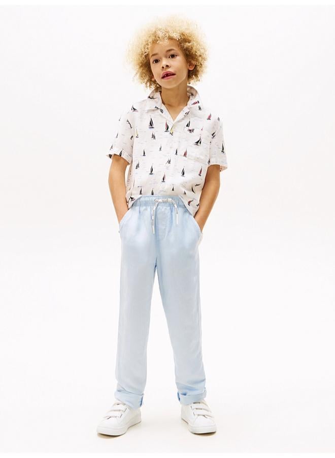 TOMMY HILFIGER LINEN VISCOSE PANT  - Image 5