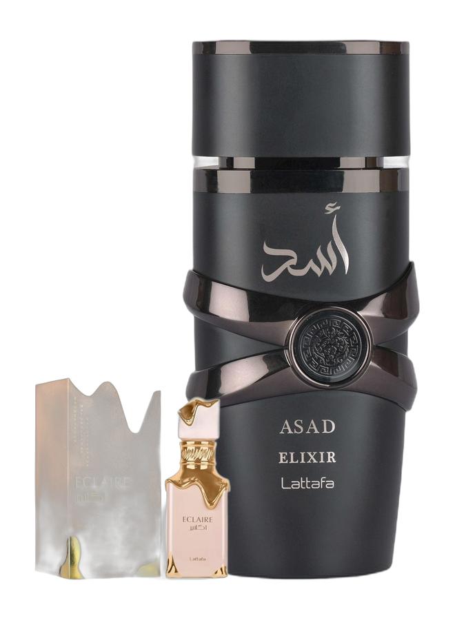 Lattafa Eclaire Eau de Parfum 100ml & Lattafa Asad Elixir EDP 100 ml Bundle - Image 1