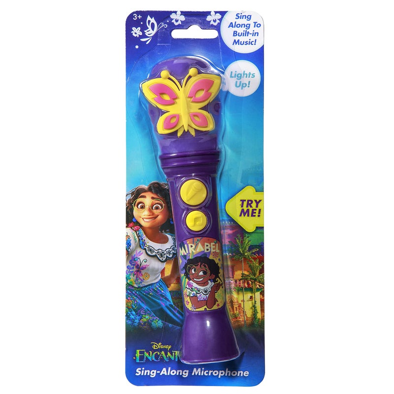 eKids Disney Encanto Toy Microphone for Kids, Built-in Music and Flashing Lights - Image 4