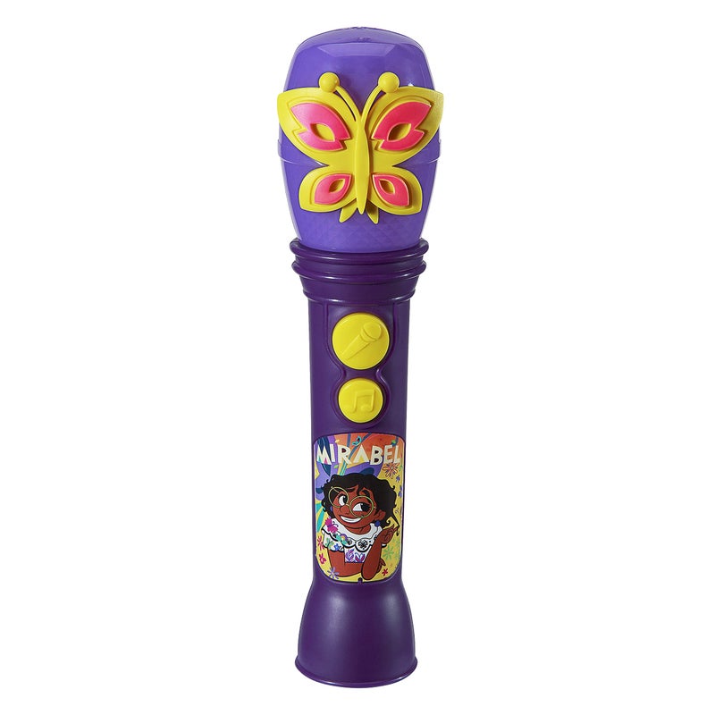 eKids Disney Encanto Toy Microphone for Kids, Built-in Music and Flashing Lights - Image 1