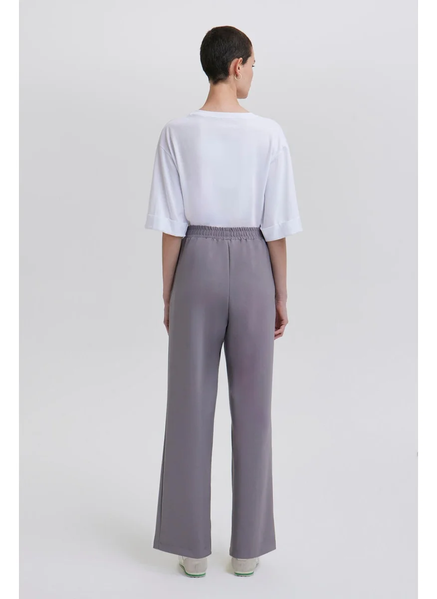 Touche Ribbed Crepe Trousers