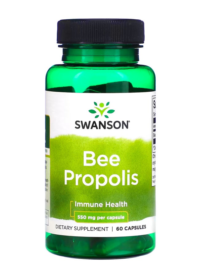 SWANSON - Bee Propolis 550 mg 60 Capsules - Image 1
