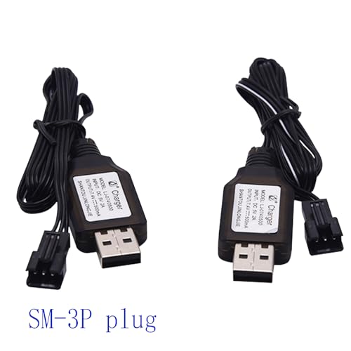 Blomiky 7.4V 500mA USB Charge Cable with SM-3P Plug Suitable for 7.4V 600mAh/900mAh/1100mAH/1200mAH/1300mAh Li-ion Battery with SM-3P Plug / 1575 USB 2 - Image 5
