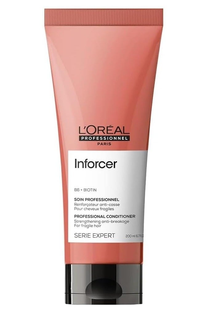L’Oréal Professionnel Inforcer Conditioner Provides Strength and Prevents Breakage With Biotin & Vitamin B6 For Long Fragile, Breaking Hair - 200ml