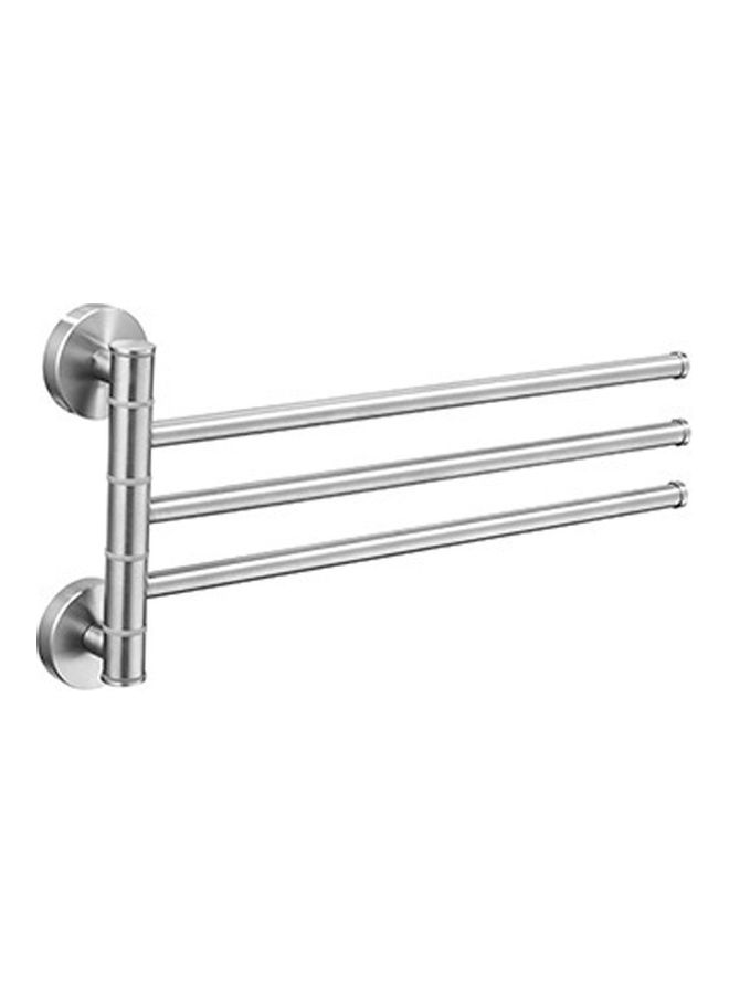 NIBEMINENT Bathroom Kitchen Wall-mounted Towel Polished Rack Holder Multicolour 36 x 4 18centimeter - Image 1