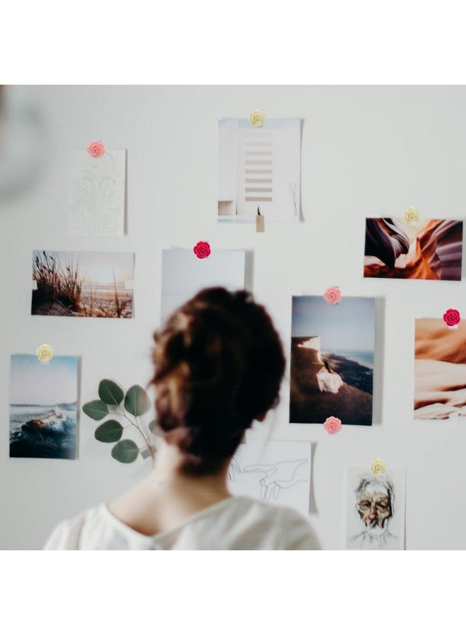 DonLeeving 40 PCS Decorative Push Pins with Case, Cute Flower Push Pins for Cork Board, Cute Thumb Tacks and Push Pins for Bulletin Board, Thumbtacks Pins Office Cubicle Decor Accessorie Supplies for Women (Styl - Image 4