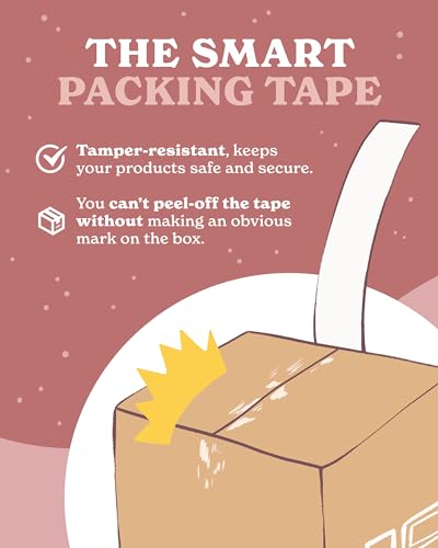 Impack Water Activated Tape - Packing Tapes for Sealing Boxes and Cartons - Gummed Tapes for Mail Boxes or Gift Boxes - Biodegradable Paper Shipping Tape for Small Business (Daisy Multi - 50 Meters) - Image 5
