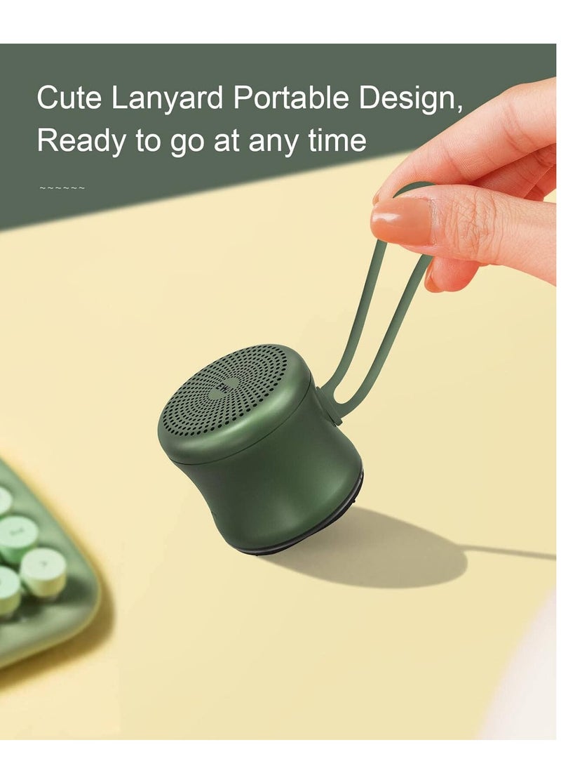 EWA مكبر صوت بلوتوث ميني EWA A119 مع حبل، مكبر صوت صغير مع مشعاع باس، مقاوم للماء IPX7، صغير ولكنه قوي، مكبر صوت معدني محمول لطيف للغاية للمنزل، المكتب، السفر، والأنشطة الخارجية (أخضر) - Image 4