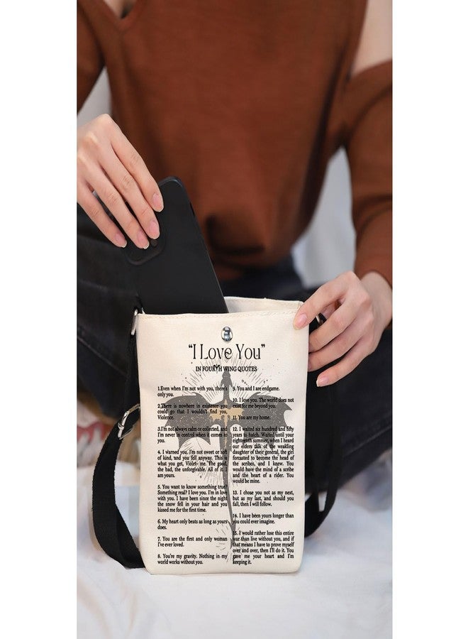 MAOFAED Literary Inspired Gift, Fantasy Dragon Crossbody Bag for Book Lover, Bookish Merchandise, Reader Gifts, Librarian Gifts - Image 5