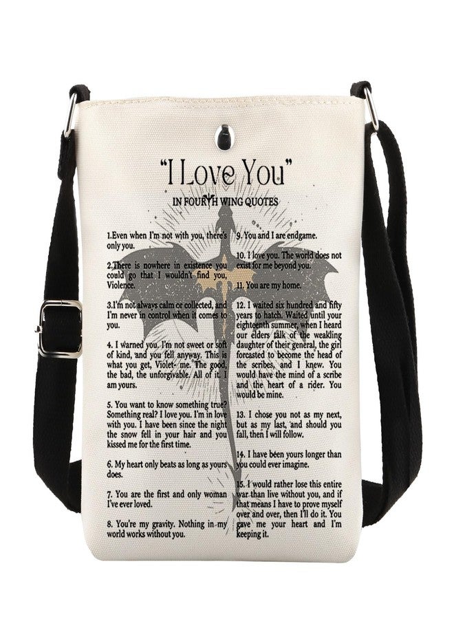 MAOFAED Literary Inspired Gift, Fantasy Dragon Crossbody Bag for Book Lover, Bookish Merchandise, Reader Gifts, Librarian Gifts - Image 1