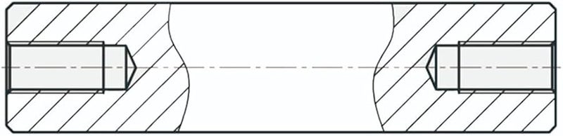 M6 M3 Thread Linear Shaft Guide Rod 300mm Double Headed Internal Thread Optical Axis - Image 4