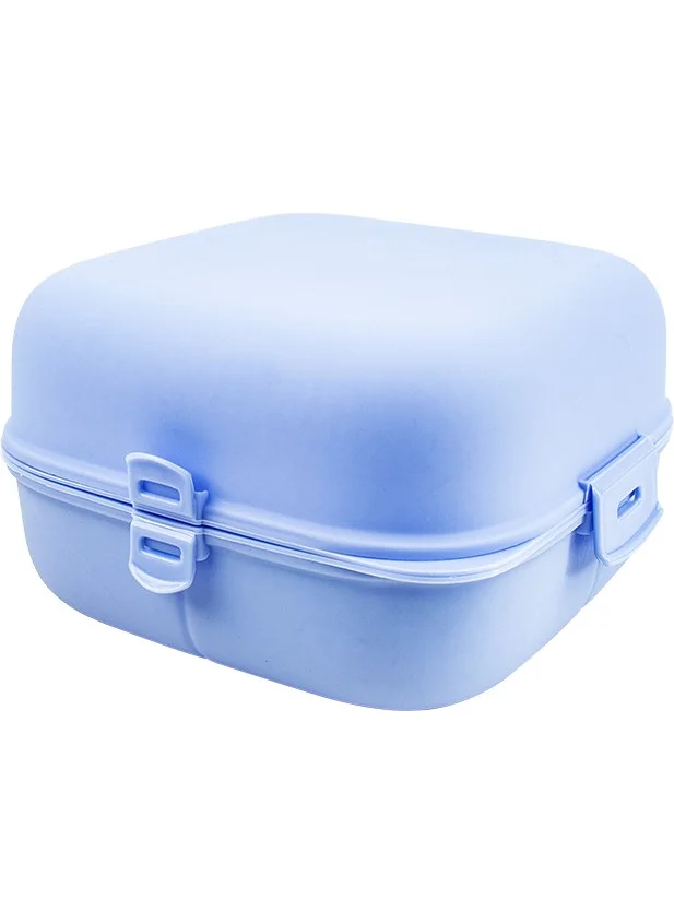 DECOBELLA 2-Compartment Lunch Box-Double Lid Lunch Box-Feeder Box