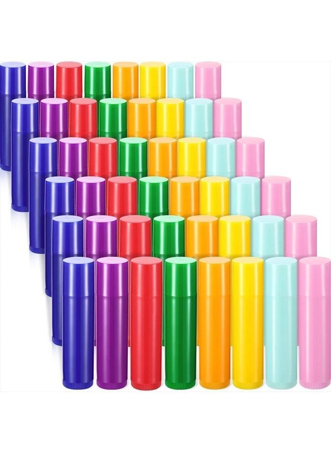 Maitys - 48 Pieces 5ml Empty Lip Gloss Tubes Rotatable Lip Balm Container Tubes Refillable Lip Gloss Bottles Plastic Empty Lip Balm Containers Lipstick Tubes DIY Lip Gloss Balm Tube Holder, 8 Colors - Image 1
