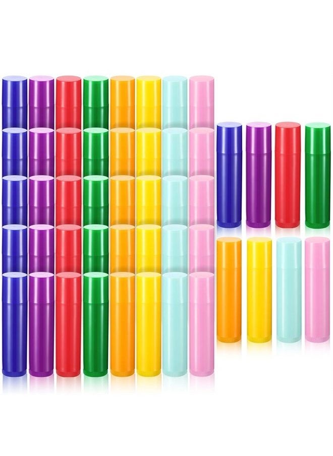 Maitys - 48 Pieces 5ml Empty Lip Gloss Tubes Rotatable Lip Balm Container Tubes Refillable Lip Gloss Bottles Plastic Empty Lip Balm Containers Lipstick Tubes DIY Lip Gloss Balm Tube Holder, 8 Colors - Image 1