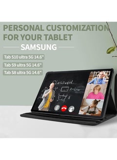 Compatible With Samsung Tab S10 Ultra Case 14.6 Inch 2024 Released 360 Rotating Stand Premium Pu Leather Protective Cover And Magnetic Closure Full-Body Shockproof Design Precise Cutouts Black - pzsku/Z867D72B796F503841B19Z/45/_/1740497274/931a31c5-d671-4114-a7c6-b863986bc0cd