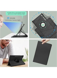 Compatible With Samsung Tab S10 Ultra Case 14.6 Inch 2024 Released 360 Rotating Stand Premium Pu Leather Protective Cover And Magnetic Closure Full-Body Shockproof Design Precise Cutouts Black - pzsku/Z867D72B796F503841B19Z/45/_/1740497275/df505fe3-75b8-4426-9762-a0f6cc441823