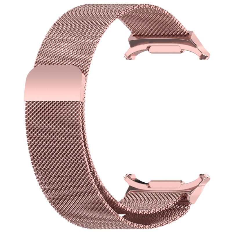 SK سوار ساعة ذكية سوار معدني من الستانلس ستيل متوافق مع Samsung Galaxy Watch Ultra بملاءمة قابلة للتعديل وحزام بديل للاستخدام اليومي باللون وردي قابل للتعديل باللون الوردي - Image 1