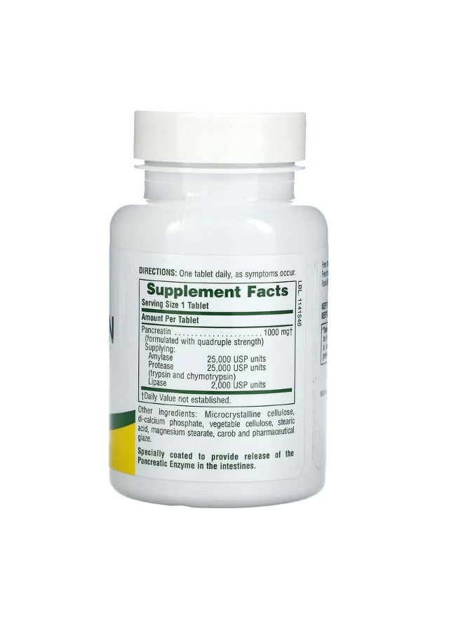 NaturesPlus Pancreatin 1000 mg 60 Tablets - Image 2