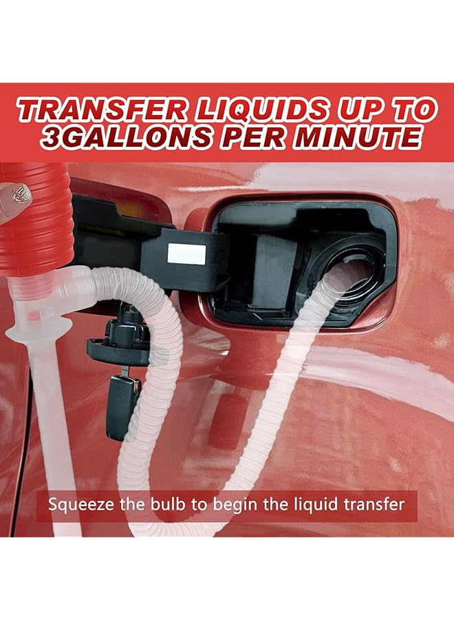 KASTWAVE Car Fuel Tank Sucker, Portable Siphon Pump For Gasoline Diesel And Other Liquid Water, For Vehicles, Lawn Mowers, And More, Efficient Multipurpose Pumps For Petrol, Kerosene, And Alcohol - Image 4