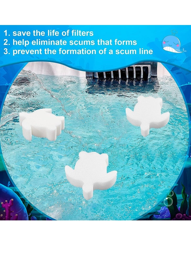 SYOSI Oil Absorbing Sponge, Scum Sponge For Hot Tubs Filter, Filter Scum Sponge for Hot Tub, Cleaning Sponge Filter for Hot Tubs, Swimming Pools, Spas Scum Absorber Cleaning Accessories 24 Pcs - Image 4