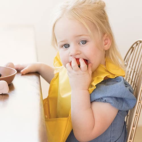 Tiny Twinkle Mess Proof Baby Bibs for Eating – Waterproof, Wipeable Toddler Bibs with Pocket – Baby Food Bibs for Girls & Boys(3 Pack,Petite Safari) - Image 4