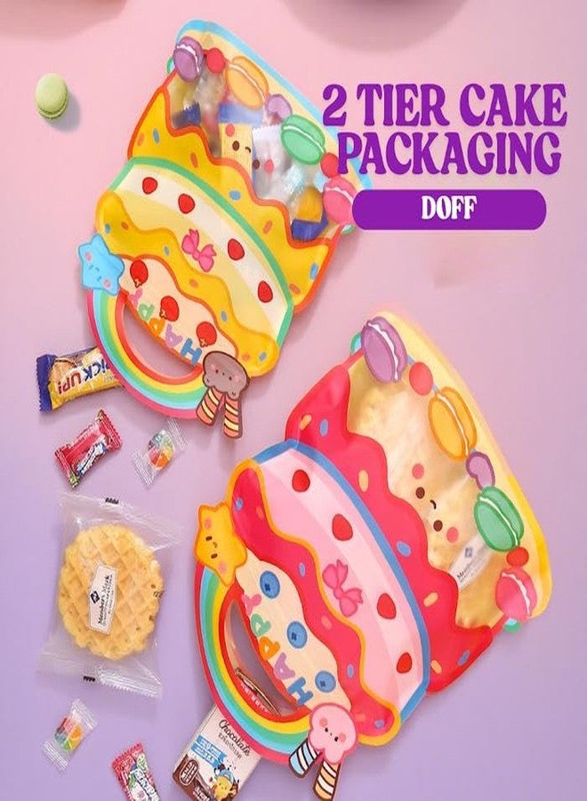 Chocozone Pack of 25 Birthday Theme Guddy Bag Party Favor Bags Cookie Bags Birthday Party Return Gift Bags for Kids(21 * 28cm) - Image 2
