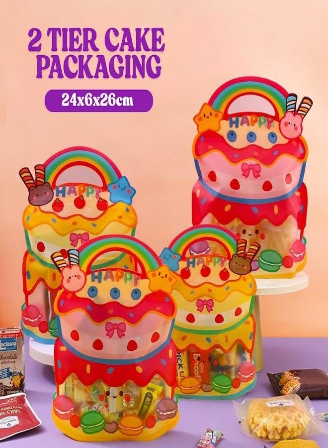 Chocozone Pack of 25 Birthday Theme Guddy Bag Party Favor Bags Cookie Bags Birthday Party Return Gift Bags for Kids(21 * 28cm) - Image 4
